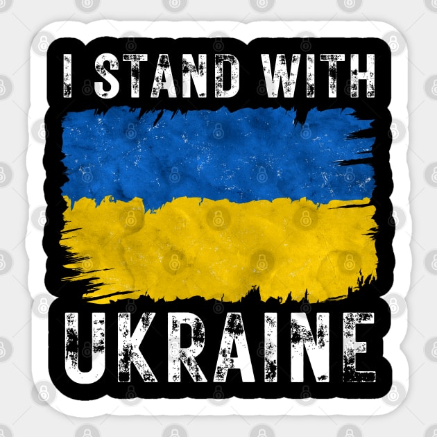 I Stand With Ukraine Sticker by Creatifly Graphic Tees